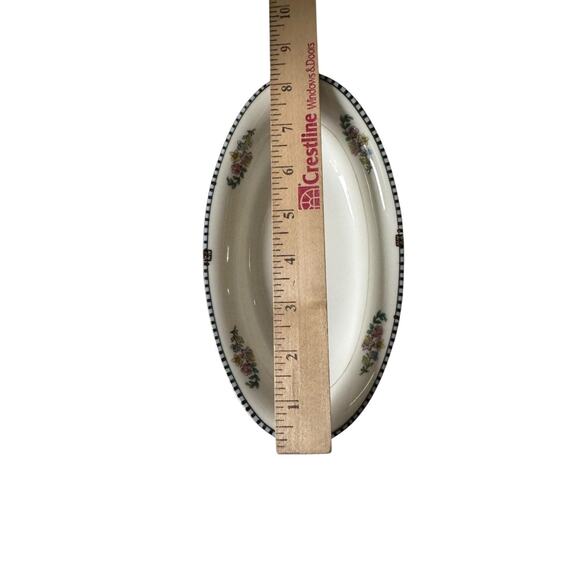 Vintage Sheridan Pattern Relish Dish Elegant Floral Serving Tray Cottage Decor - Picture 6 of 7